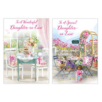 12pk Cards C50 Birthday Daughter-In-Law - Tiger Feet Ireland