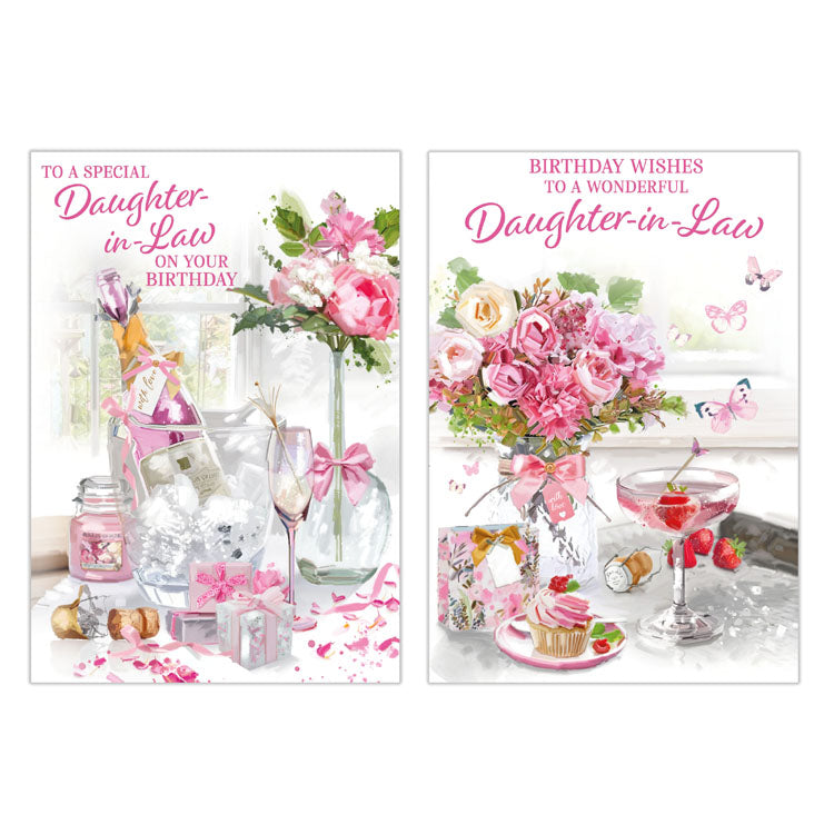 12pk Cards C50 Birthday Daughter-In-Law - Tiger Feet Ireland