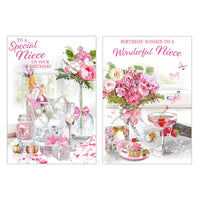 12pk Cards C50 Birthday Niece - Tiger Feet Ireland