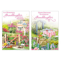 12pk Cards C50 Birthday Granddaughter - Tiger Feet Ireland