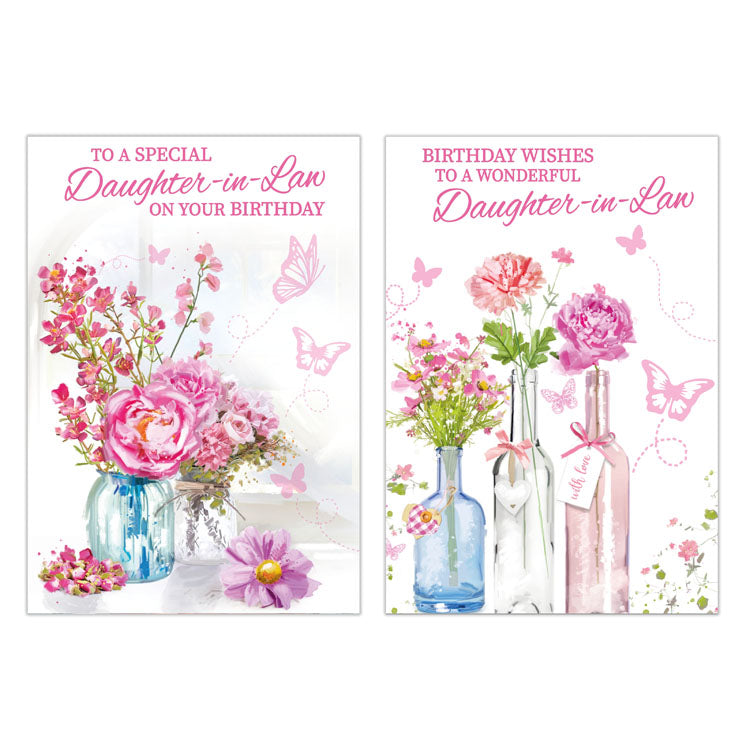 12pk Cards C50 Birthday Daughter-In-Law - Tiger Feet Ireland