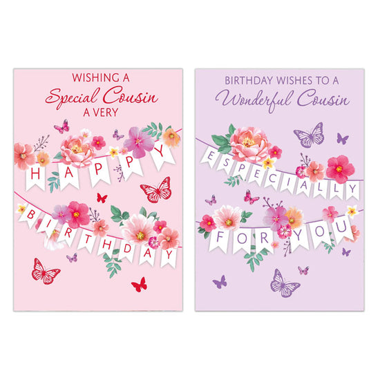 12pk Cards C50 Birthday Cousin