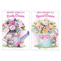 12pk Cards C50 Birthday Cousin - Tiger Feet Ireland