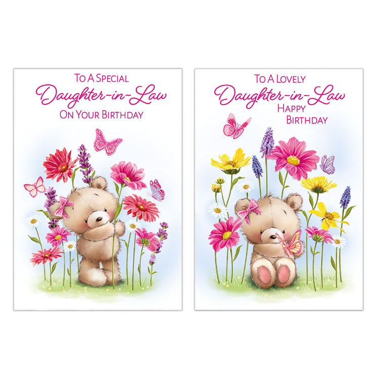 12pk Cards C50 Birthday Daughter-In-Law - Tiger Feet Ireland