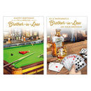 12pk Cards C50 Birthday Brother-In-Law - Tiger Feet Ireland