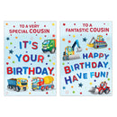 12pk Cards C50 Birthday Cousin - Tiger Feet Ireland