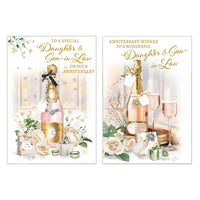 12pk Cards C50 Daughter & Son-In-Law Anniversary - Tiger Feet Ireland