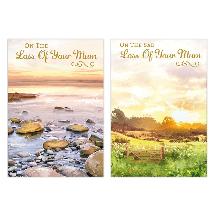 12pk Cards C50 Sympathy Loss Of Mum - Tiger Feet Ireland