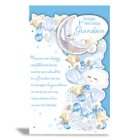 6pk Cards C75 Birthday Age 1 Grandson - Tiger Feet Ireland