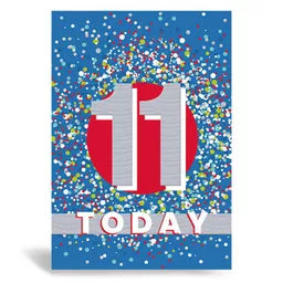 Prelude Pzazzle C50 Birthday Age 11 6pk - Tiger Feet Ireland