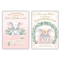 12pk Cards C50 Sister & Brother-In-Law Anniversary - Tiger Feet Ireland