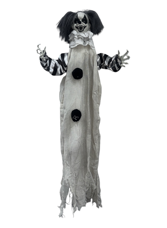 Halloween Animated Hanging Clown Decor 43in
