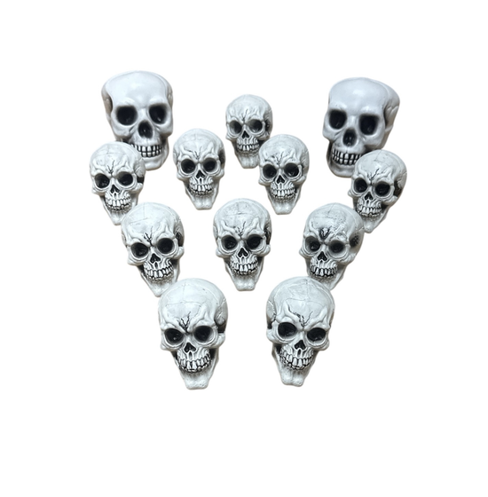 Halloween Skulls in Mesh Bag Asst