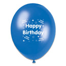 Tiger Feet Happy Birthday Mix Latex Balloons 6x8pk - Tiger Feet Ireland