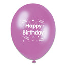 Tiger Feet Happy Birthday Mix Latex Balloons 6x8pk - Tiger Feet Ireland