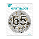 6pk Big Badges Birthday Age 65