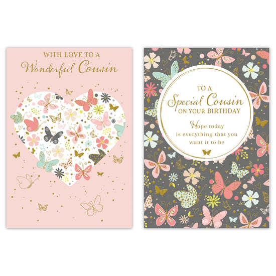 Poppyhill 12 Pack Cards C50 Everyday Birthday Cous
