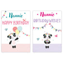 12pk Cards C50 Birthday Nannie - Tiger Feet Ireland