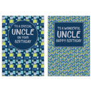 12pk Cards C50 Birthday Uncle - Tiger Feet Ireland