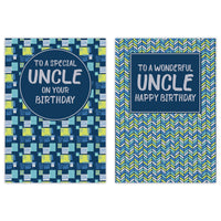 12pk Cards C50 Birthday Uncle - Tiger Feet Ireland