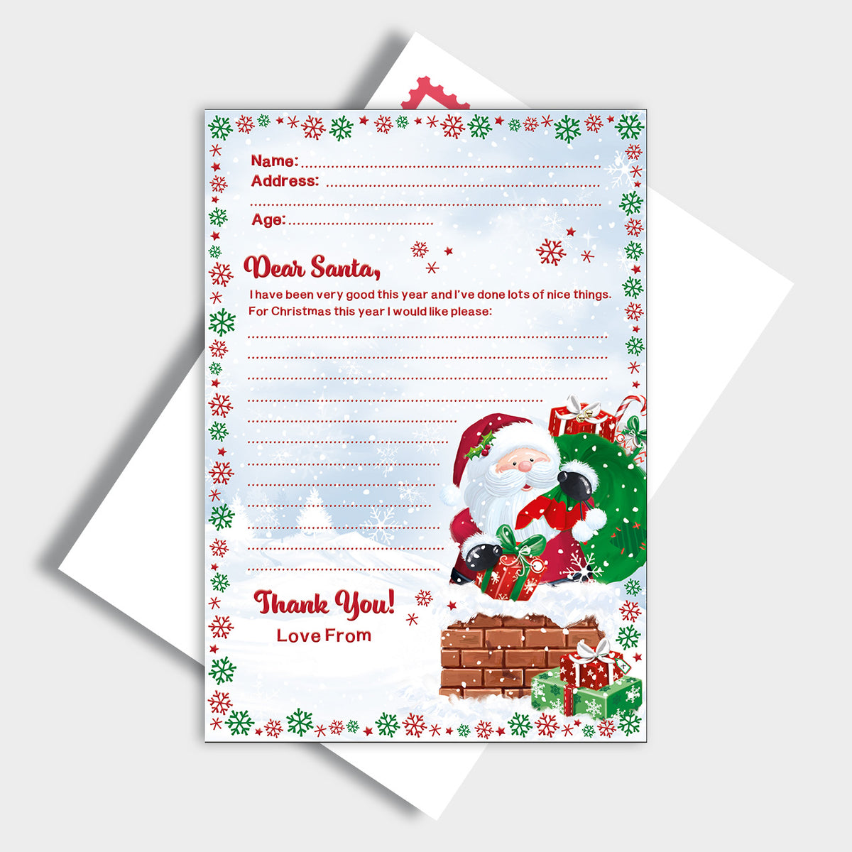 Tiger Feet 12 Pack Letter To Santa - Tiger Feet Ireland