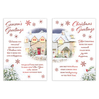 Poppyhill C50 Christmas Cards Open 12pk - Tiger Feet Ireland
