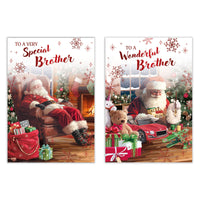 Poppyhill C50 Christmas Cards Brother 12pk - Tiger Feet Ireland