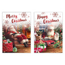 Poppyhill C50 Christmas Cards Open 12pk - Tiger Feet Ireland