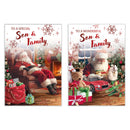 Poppyhill 12 Pack Cards C50 Christmas Son & Family - Tiger Feet Ireland