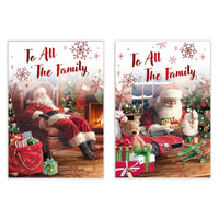 Poppyhill C50 Christmas Cards All The Family 12pk - Tiger Feet Ireland
