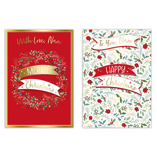 Poppyhill C50 Christmas Cards Nan 12pk