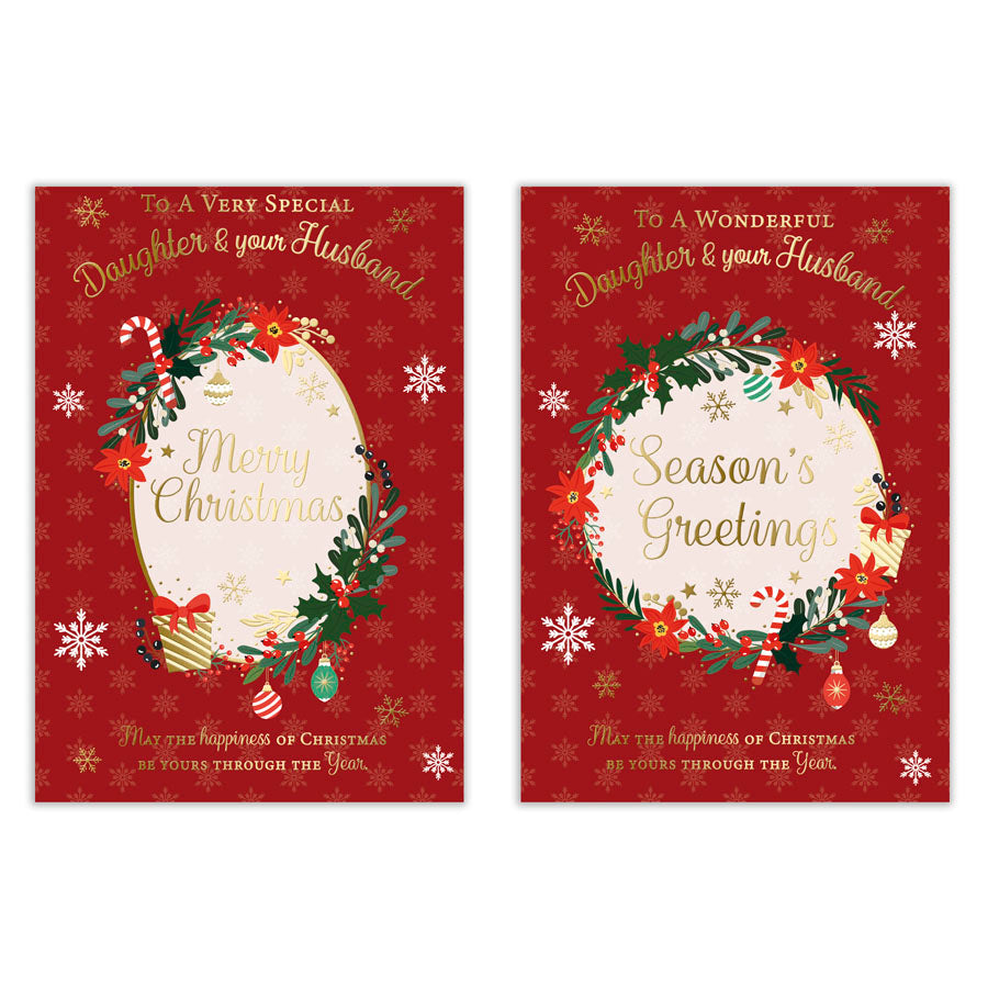 Poppyhill C50 Christmas Daughter & Husband 12pk - Tiger Feet Ireland