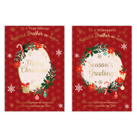 Poppyhill C50 Christmas Cards Sister & BIL 12pk - Tiger Feet Ireland