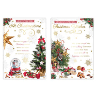 Poppyhill 12 Pack Cards C50 Christmas Open - Tiger Feet Ireland