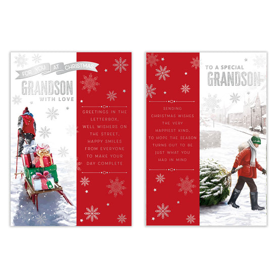 Poppyhill 12 Pack Cards C50 Christmas Grandson