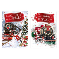 Poppyhill 12 Pack Cards C50 Christmas Teacher - Tiger Feet Ireland