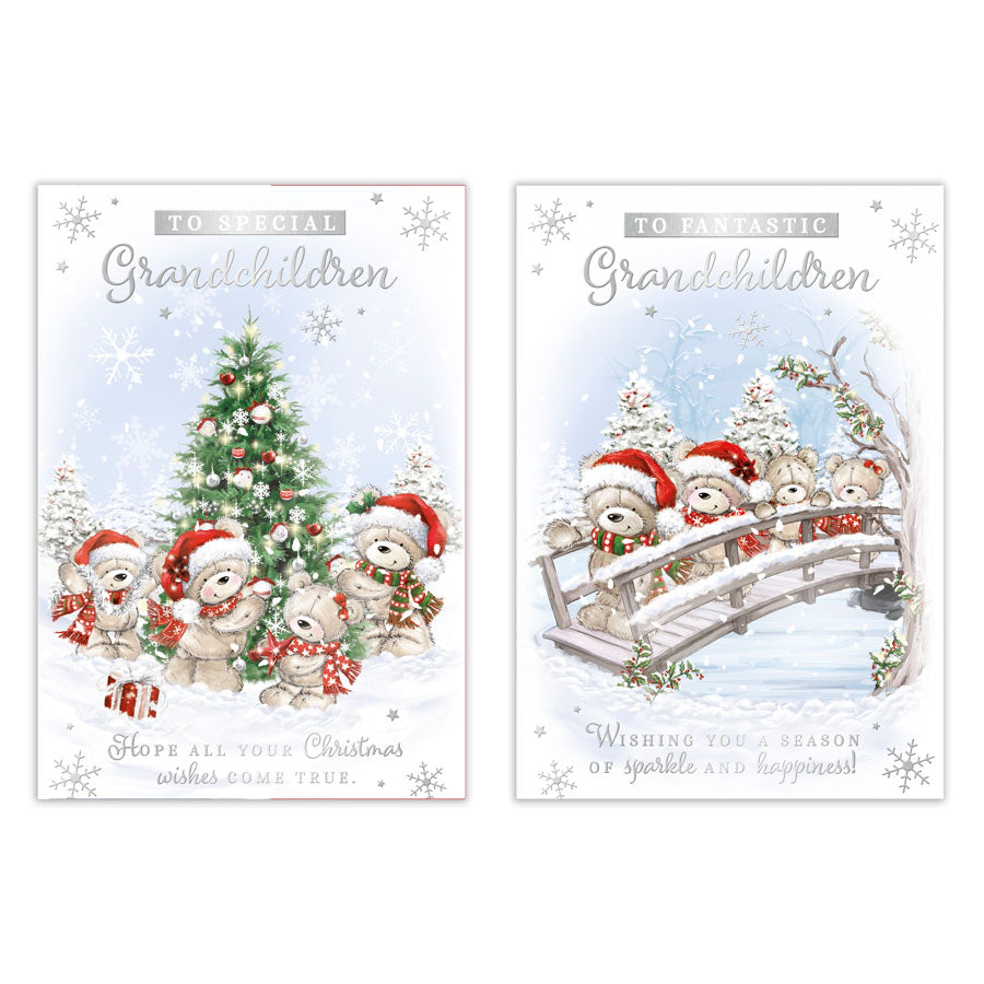 Poppyhill C50 Christmas Cards Grandchildren 12pk - Tiger Feet Ireland