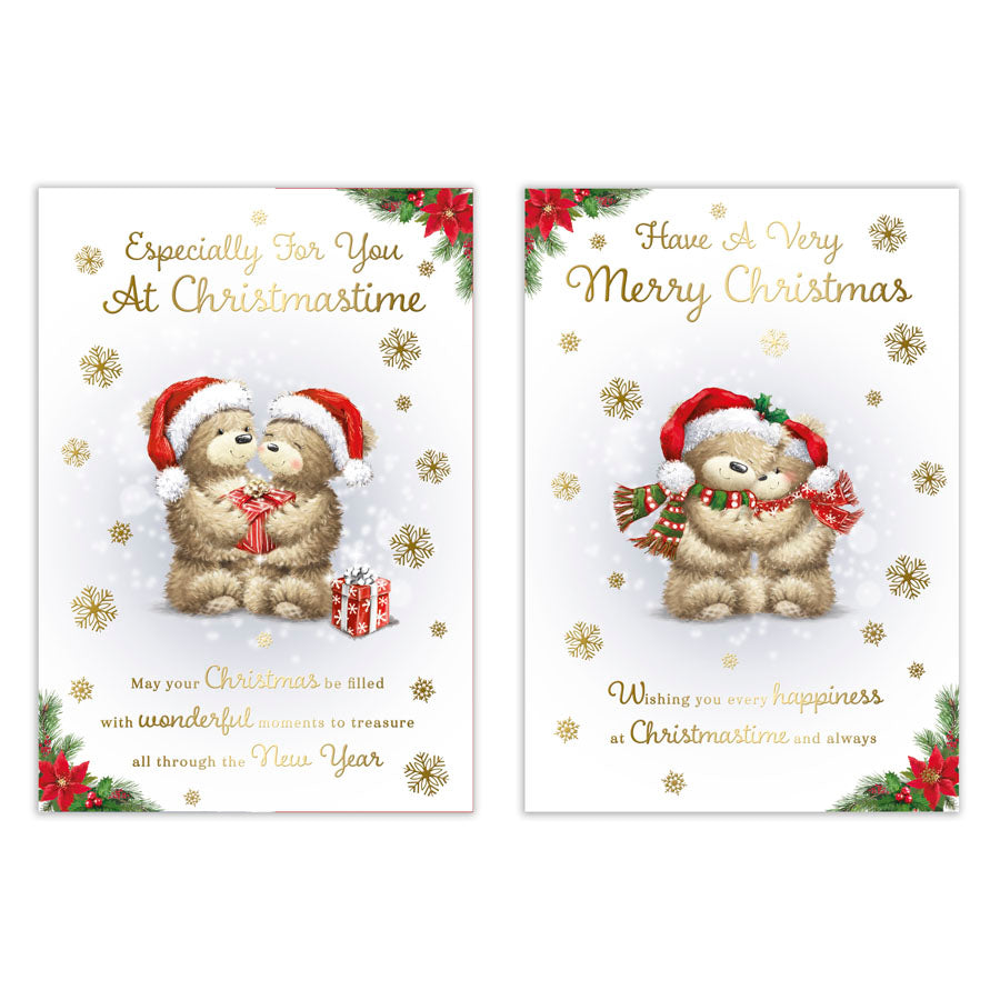Poppyhill 12 Pack Cards C50 Christmas Open - Tiger Feet Ireland