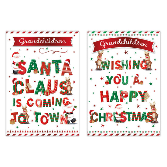 Poppyhill C50 Christmas Cards Grandchildren 12pk