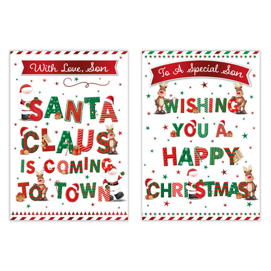 Poppyhill 12 Pack Cards C50 Christmas Son