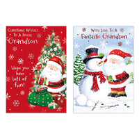 Poppyhill C50 Christmas Cards Grandson 12pk - Tiger Feet Ireland