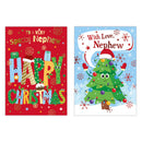 Poppyhill 12 Pack Cards C50 Christmas Nephew - Tiger Feet Ireland