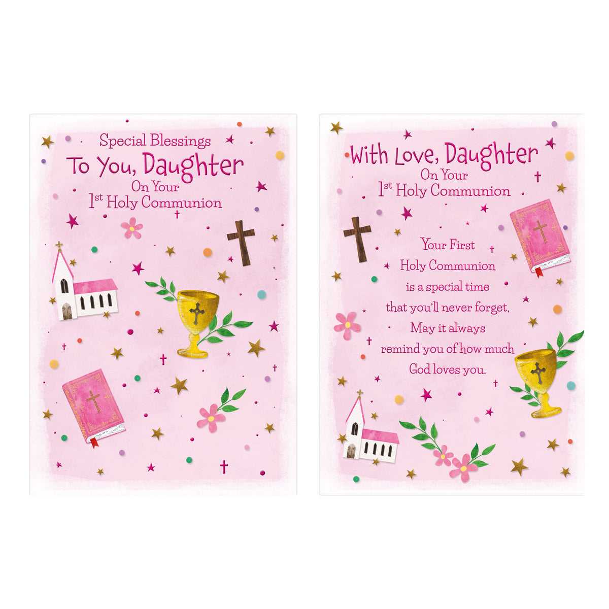 12pk Cards C50 Communion Daughter - Tiger Feet Ireland