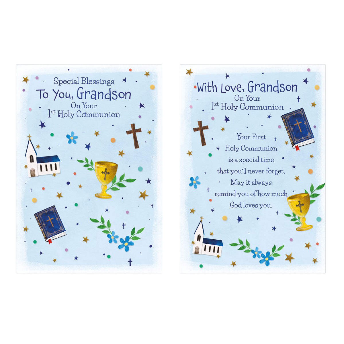 12pk Cards C50 Communion Grandson - Tiger Feet Ireland