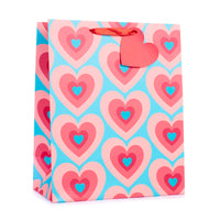 6pk Large Portrait Gift Bags Hearts - Tiger Feet Ireland