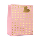 6pk Medium Portrait Gift Bags Hearts - Tiger Feet Ireland
