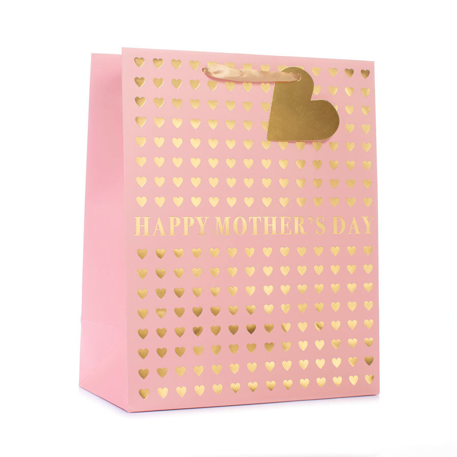 6pk Large Portrait Gift Bags Hearts - Tiger Feet Ireland