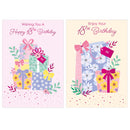 Poppyhill 12 Pack Cards C50 Birthday Age 18