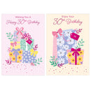 Poppyhill 12 Pack Cards C50 Birthday Age 30