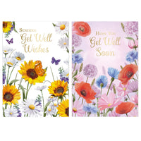 Poppyhill 12 Pack Cards C50 Get Well